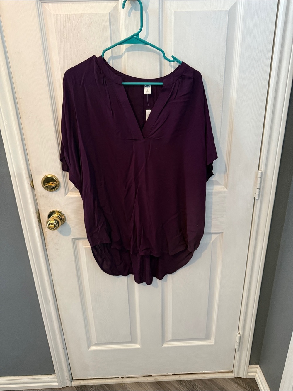 Old Navy Plum V-Neck Tunic Top